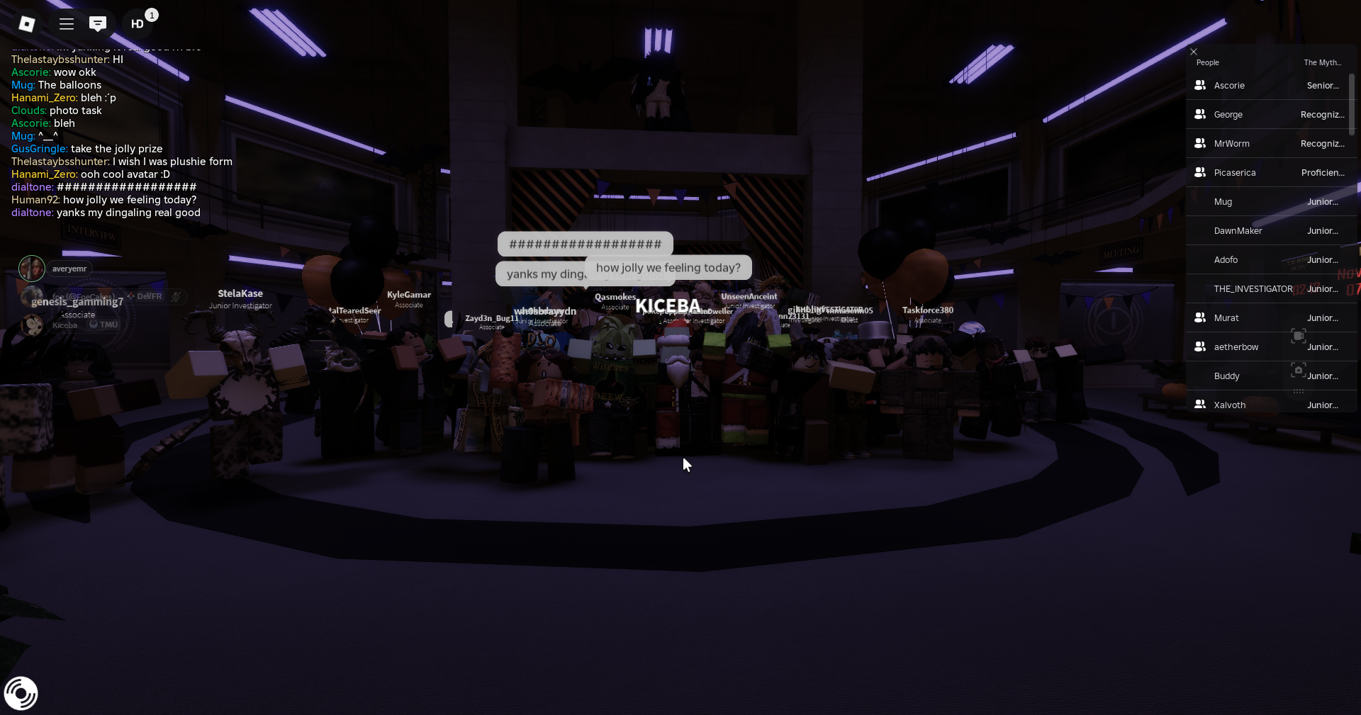A crowd gathered at The Myth Union headquarters during an investigation event